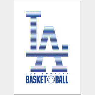 LA Basketball 4 Posters and Art